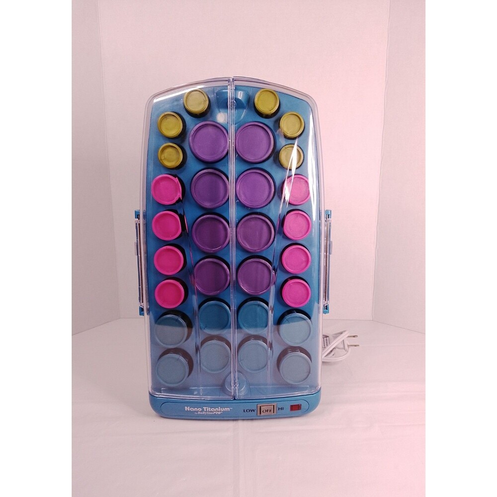 BaByliss PRO Nano Titanium 30 Hot Rollers Hairsetter BABNTHS40 COMPLETE No Clips - Picture 1 of 7